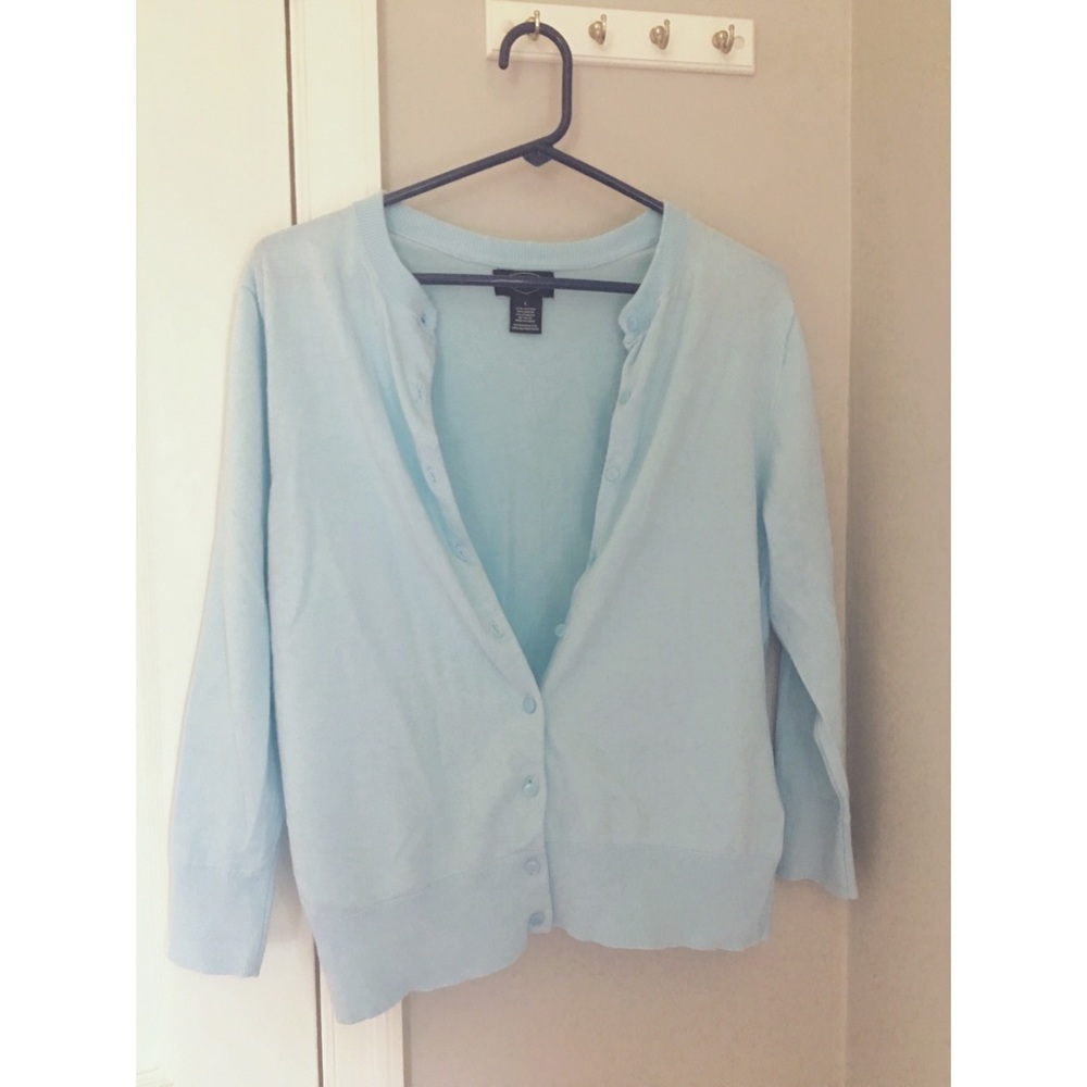Light blue cardigan